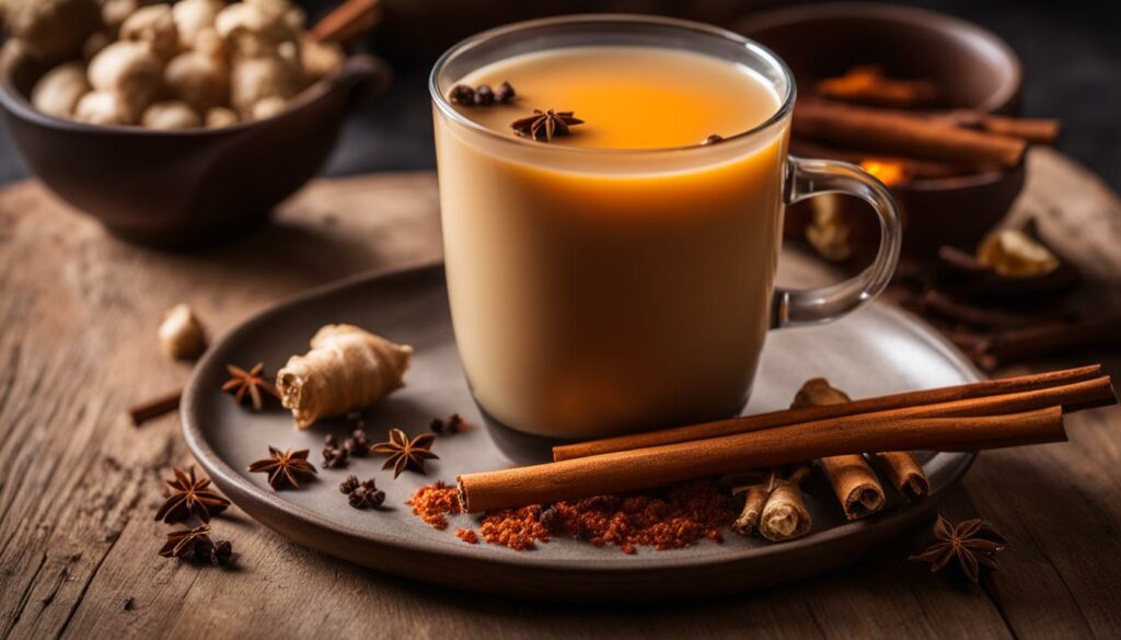 spicy ginger milk tea
